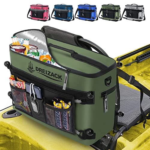 Dreizack Kayak Cooler Behind Seat, Waterproof Camping Cooler for Kayaking,Paddleboard Coolers Compatible with Lawn-Chair Seat Kayak Accessories Cooler Bag Kayak Coolers Tow Behind for Fishing