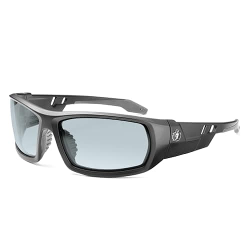 Ergodyne Skullerz Odin Safety Glasses-Matte Black, Anti Fog In/Outdoor Lens