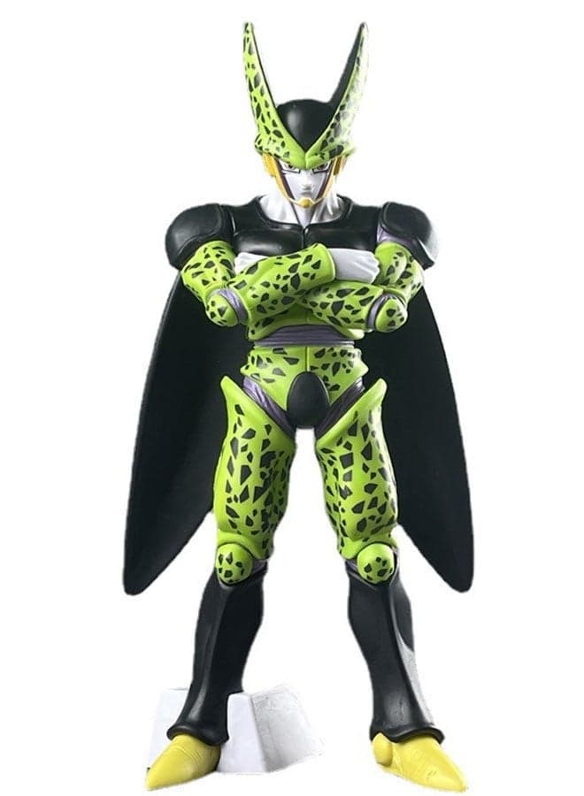 Dragon Ball Standing Perfect Cell Anime Figure, Desk Centerpiece and Birthday Gift 28cm