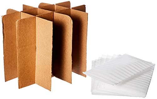 Uboxes Glass cell divider kit- Box compartments & foam pouches to protect your glasses (GLASSPACK012)