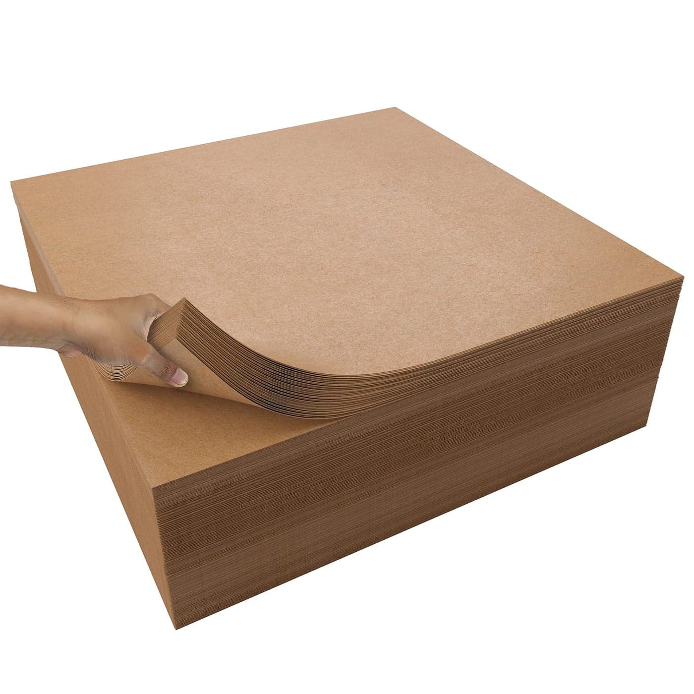 Kraft Paper Sheets 15 x 15 in 480 Sheets of Brown Wrapping Paper Heavy Duty Craft Paper for Shipping Light Brown Construction Paper 80 GSM 750 Square feet