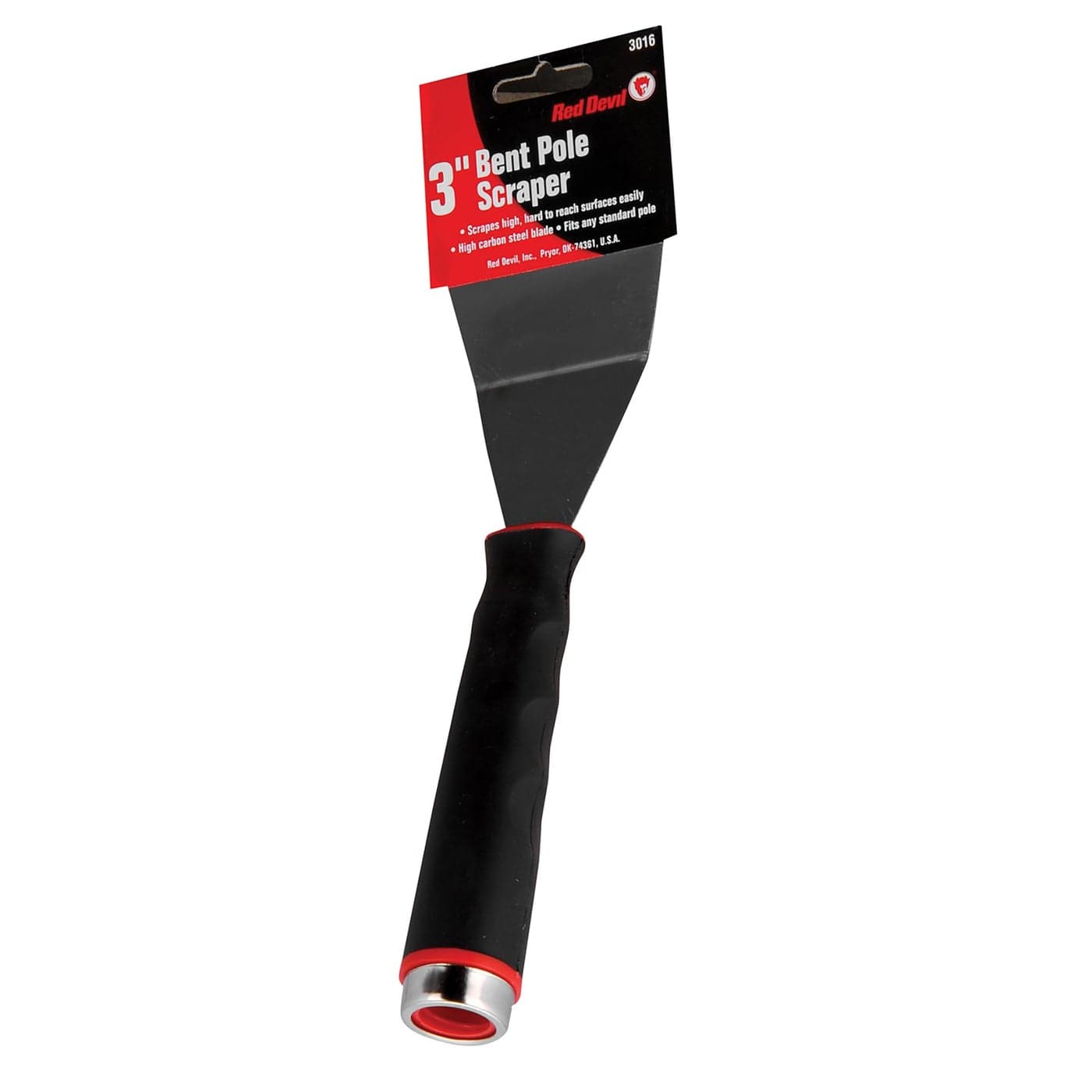 Red Devil 3016 3 Bent Blade Pole Scraper Threaded Handle
