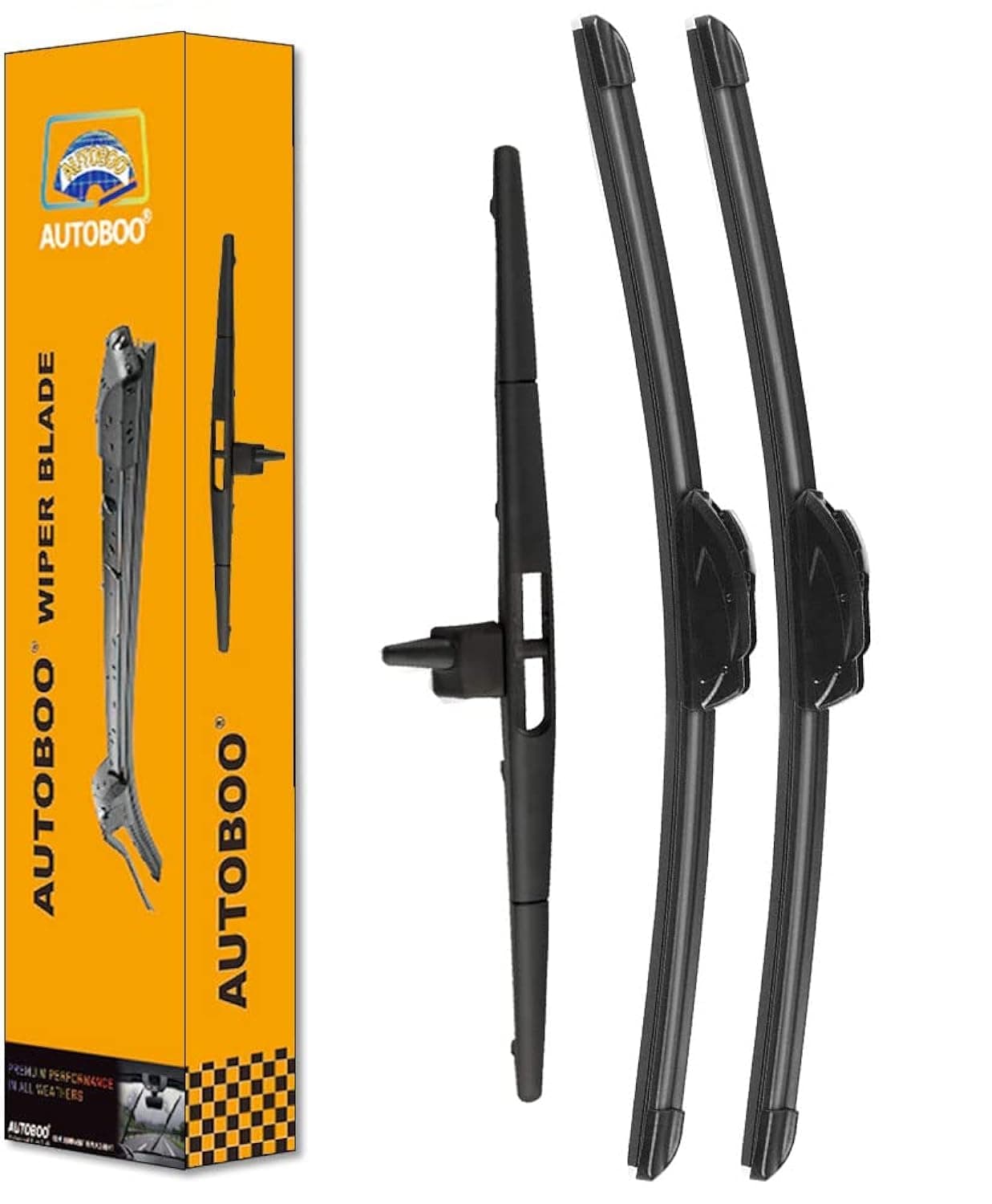 3 Wipers Replacement for Honda Pilot Rear and Front Windshield Wiper Blades 200920153 Pieces 222114 inch