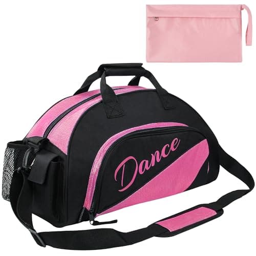 kilofly Ballet Dance Sports Gym Duffel Bag Travel Carry On + Handy Pouch