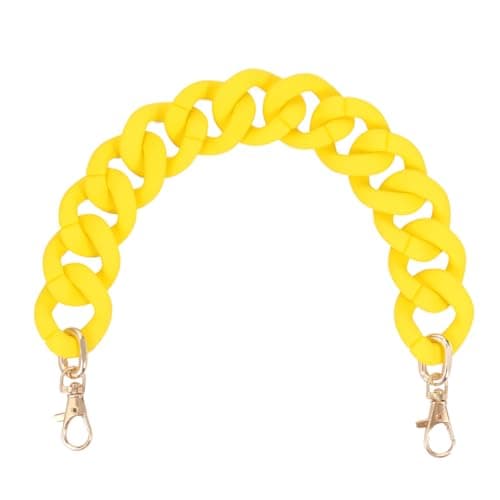 TENDYCOCO Frosted Rubber Purse Chain Strap Replacement for Handbags Tote Shoulder Bag DIY 14 Inch Durable Bag Strap Plastic Link Accessory