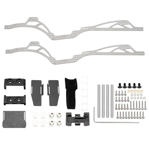 MEUS RACING SCX24 LCG Chassis TC4 Titanium Frame for Axial SCX24 124 RC Crawler Upgrades Dead90