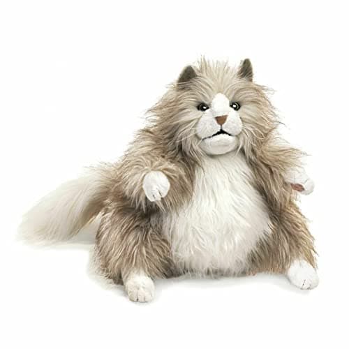 Folkmanis Fluffy Cat Hand Puppet MultiColored 2566