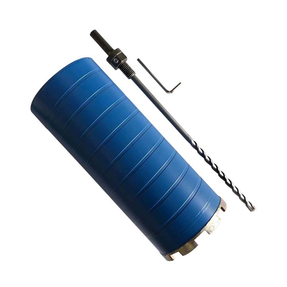 414 Dry Diamond Core Drill Bits for Brick and Block with 12 Shank Pilot Bit Adapter 95 Drilling Depth 5811 Arbor