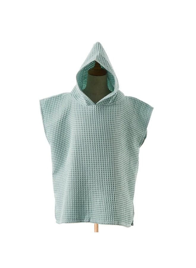 Muslin Hooded Beach Towel for Kids 0-3 Years Old, Green | Soft Muslin Bath Poncho, Absorbent Towel for Boys, Girls, Newborns & Toddlers, Essential for Beach, Pool & Bath Time