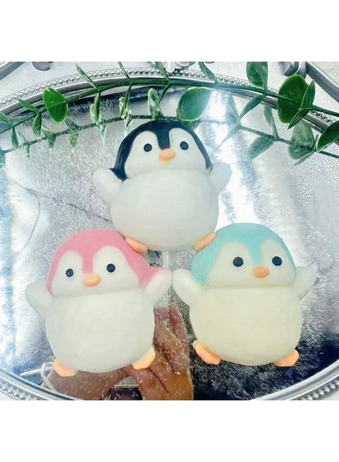 Blue Penguin Squeeze Toy Safe Educational Gift for Kids Adults