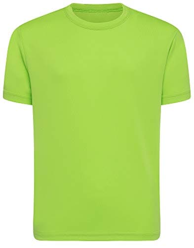 Opna Youth Boys Dri Fit Athletic T Shirts for Boys & Girls Sports Undershirt – Youth & Teen Sizes Lime-S
