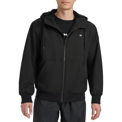 Champion Men's Sherpa Lined Hoodie, Black, X-Large
