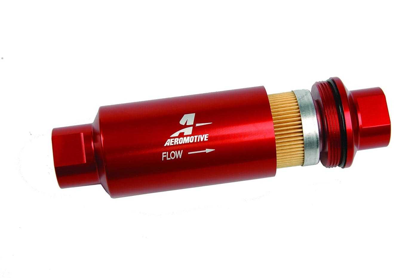 Aeromotive 12301 Inline Fuel Filter Element, 10-Micron Rating, Cellulose Media, AN-10 Ports
