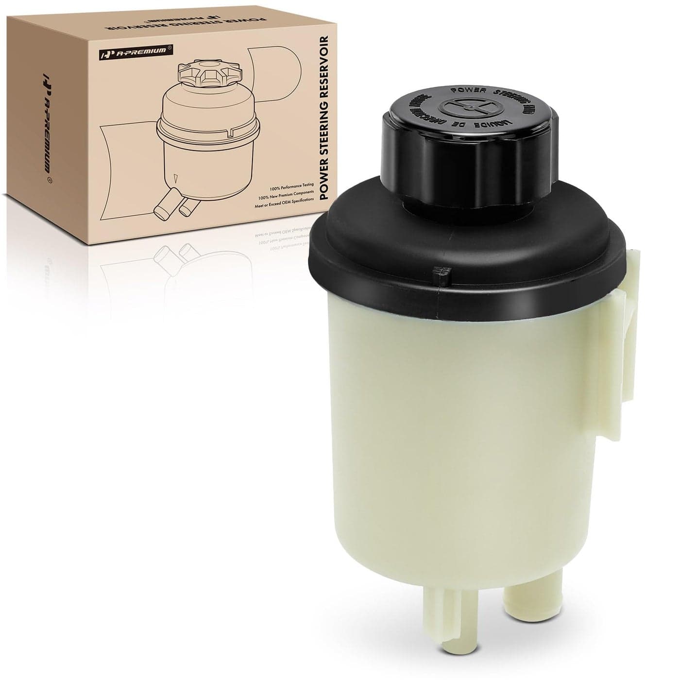APremium Power Steering ReservoirTank with Cap Compatible with Volvo S80 20072014 V70 20082010 XC70 20082010 XC90 20072014 30L 32L 44L