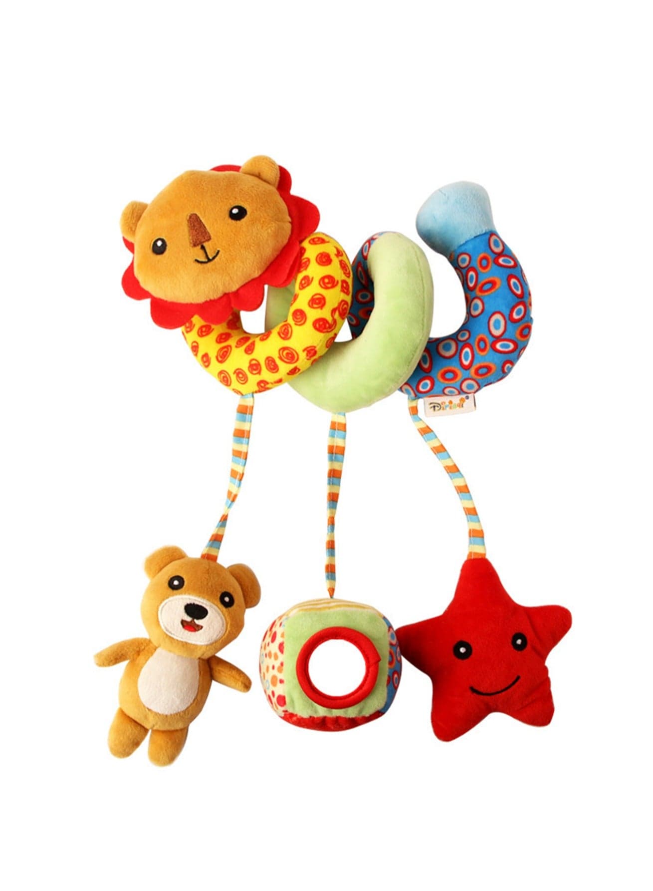 Multifunctional Animal Baby Crib Wrap Plush Toy Newborn Baby Comfort Bed Wrap Lathe Hanging Toy (Lion Bed Wrap)