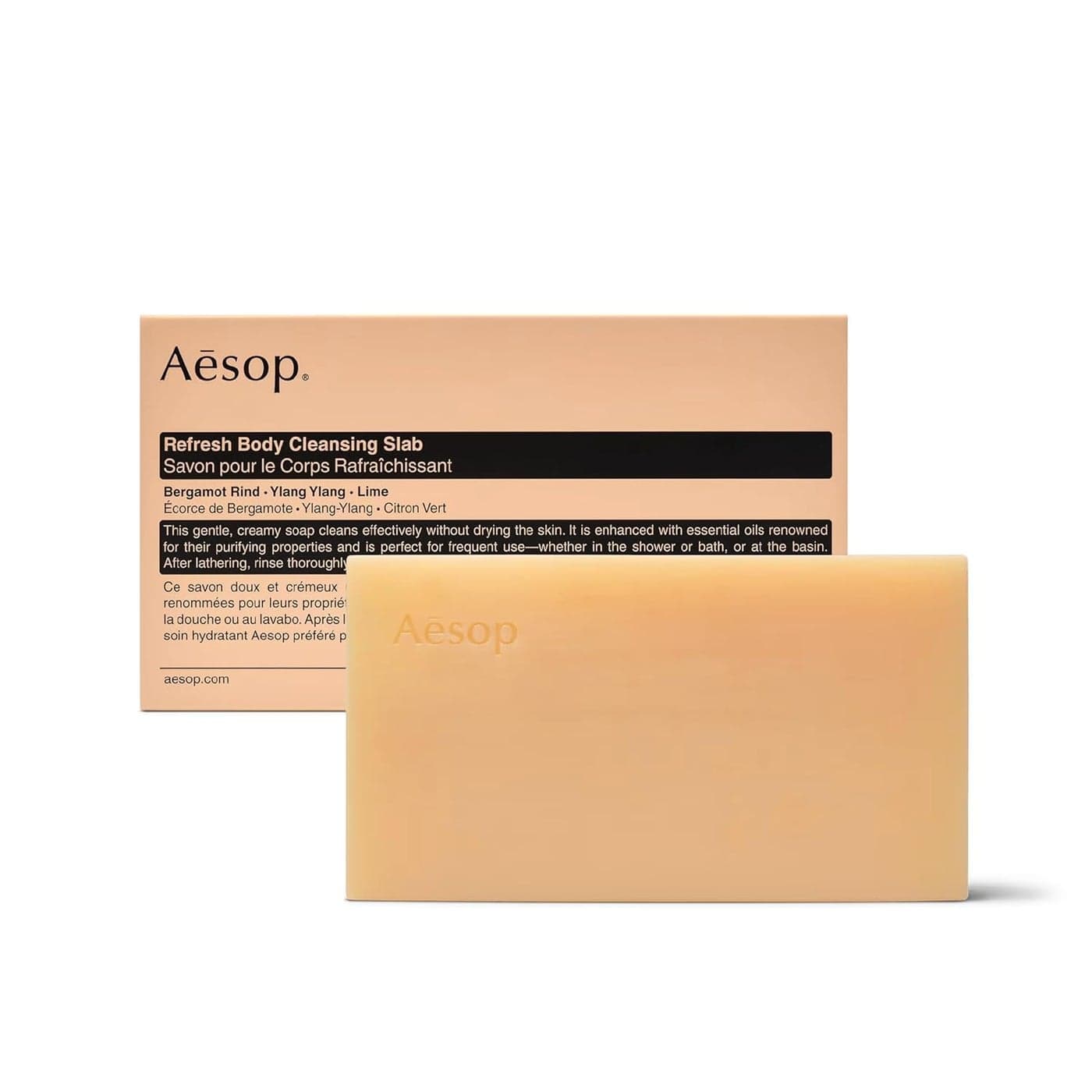 Aesop Refresh Body Cleansing Slab NonDrying Gentle Bar Soap Boosted With Botanical Oils 109oz 310g
