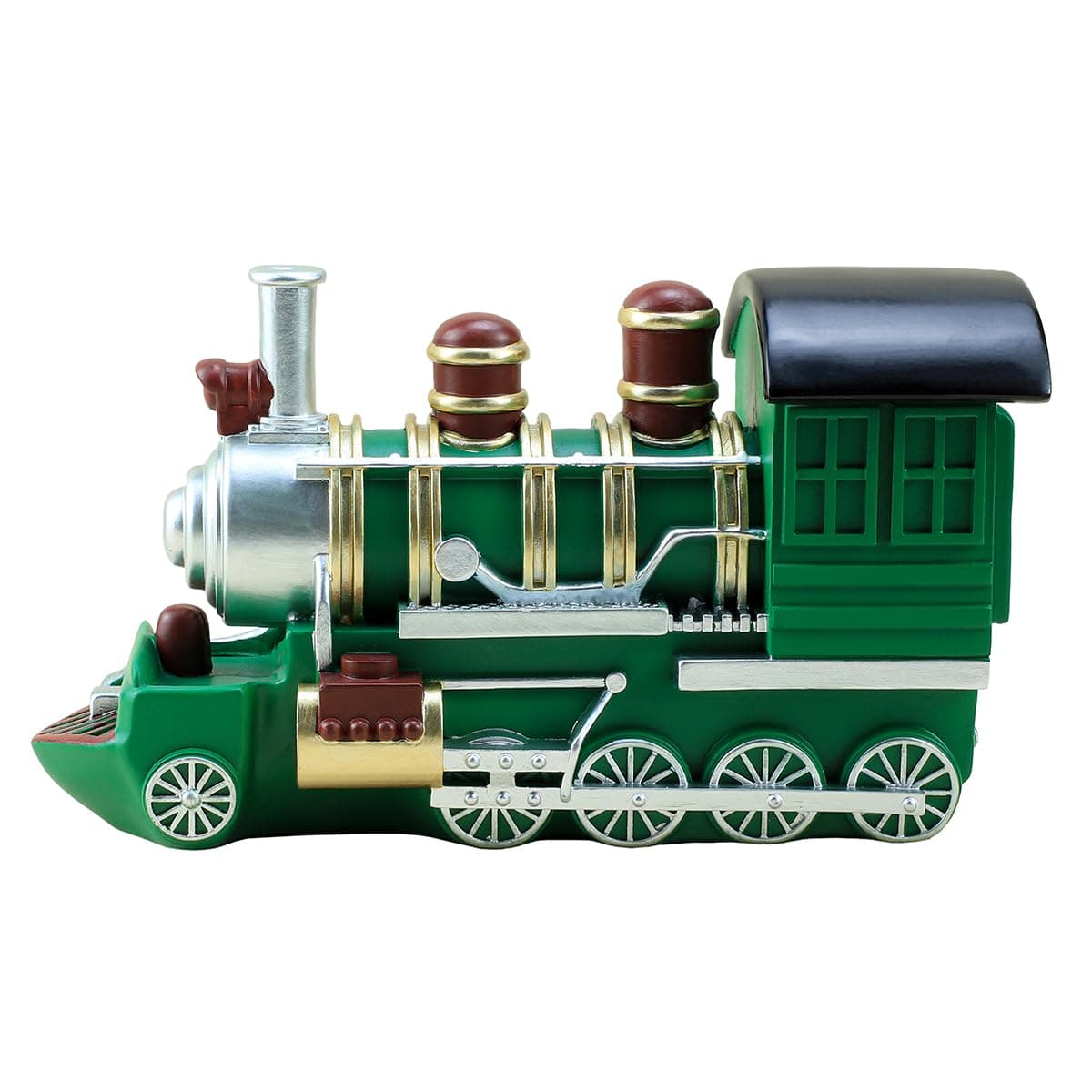 Colias Wing Home Decor Retro Style Vintage Train Shape Design Coin Bank Money Saving Bank Toy Bank Cents Penny Piggy BankRedGreen