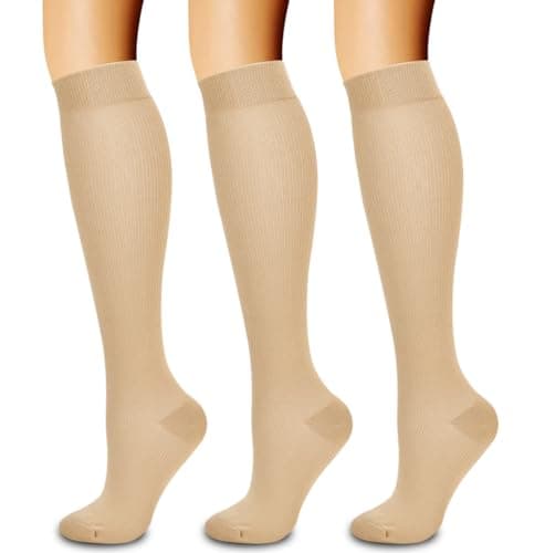 Laite Hebe compression socks women&men, Nude,S/M (3 pairs)