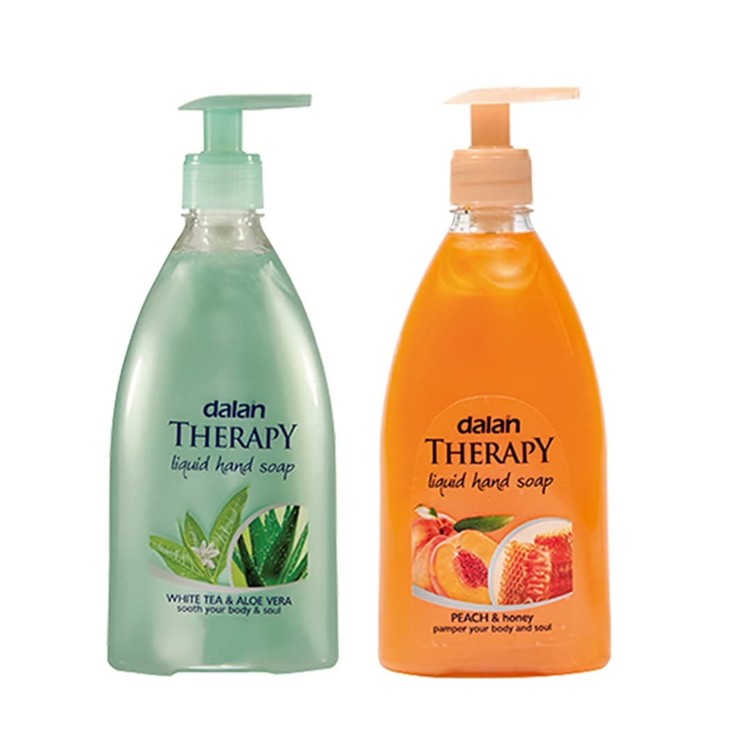 Dalan Therapy Liquid Soap COMBO ALoe Vera White Tea 400 ml plus Peach Honey 400 ml