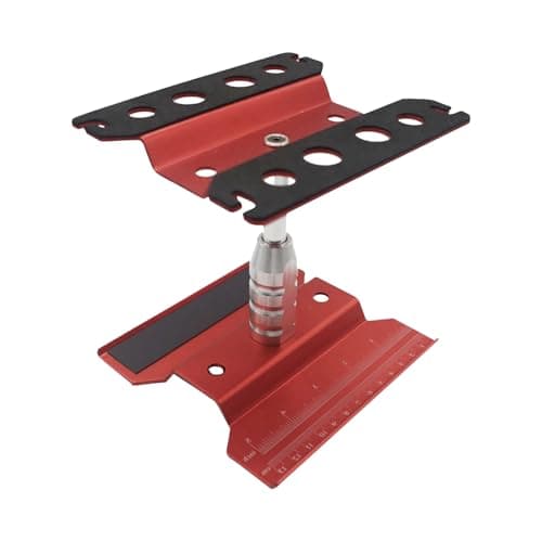 RC Car Stand RC Repair Stand 360 Degree Rotation Lift or Lower for Traxxas Redcat Arrma Axial RC4WD HSP Losi 18 110 112 116 Scale RC Crawler Car Truck Buggies Red