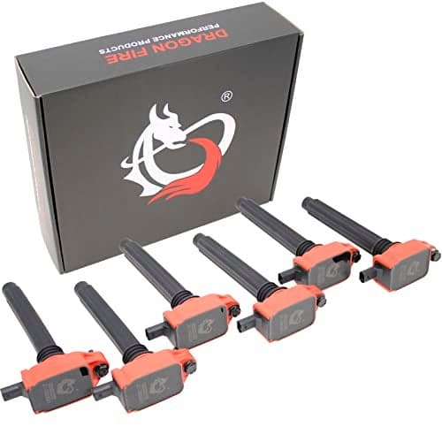 DRAGON FIRE PERFORMANCE 6pc Ignition Coil Power Pack Power Pack Compatible With Wrangler Ram 1500 300 Charger Challenger Durango 3.6L V6 UF648 05149168AI 0221504032 5149168AH GN10616 OE Fit C648-DFx6