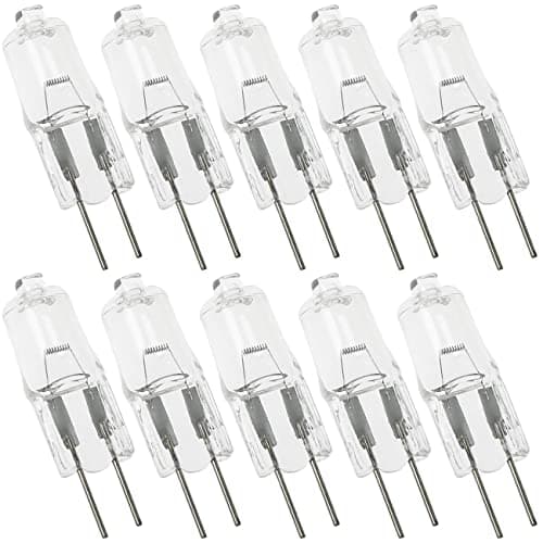 SQXBK 10PCS G4 Halogen Bulb Bulb Instrument 6V10W Bulb Microscope Light Bulb Light Bulb Replacement Heavy Machinery Marine Train Cabin Lighting Replacement