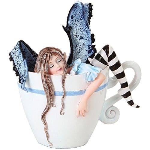 PTC 475 Inch I Need Coffee Fairy Sleeping in Cup Statue Figurine