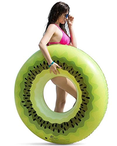 Jasonwell Giant Kiwi Pool Party Float Inflatable Pool Floats Tube Rafts with Fast Valves Summer Beach Swimming Pool Lounge Decorations Toys for Adults Kids