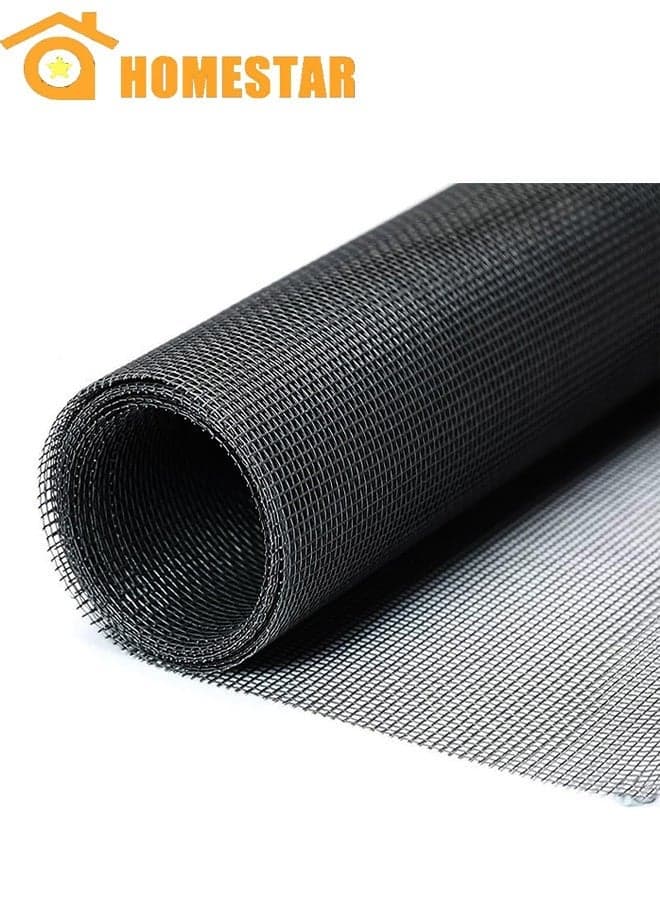 Fiberglass Window Screen Mesh 120cm*200cm, Fine Mesh, UV & Tear-Resistant, Cat-Proof Fly Net for Doors Windows, Easy Cut Flame Retardant