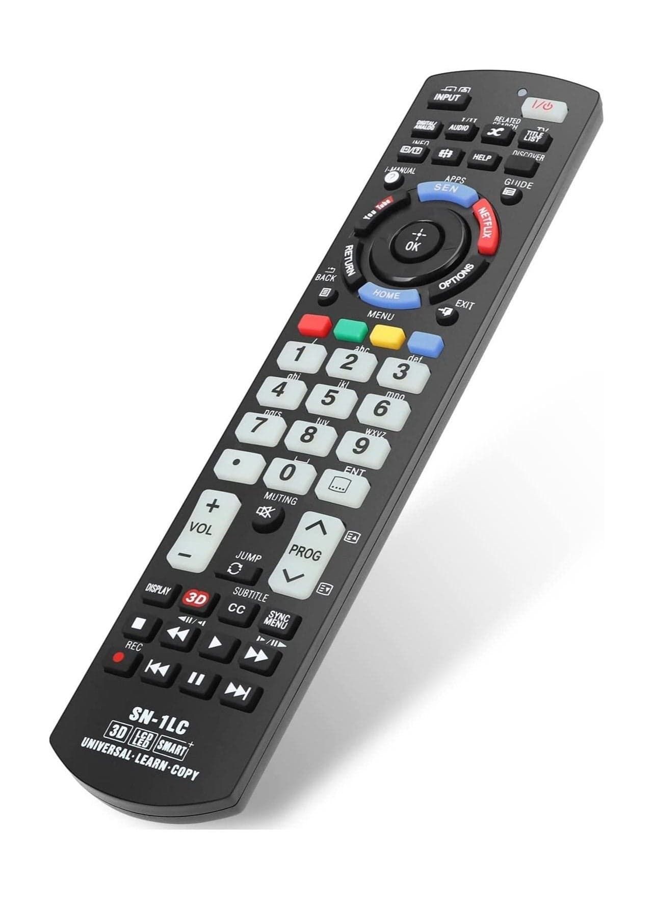 Universal Remote Control SN-1L Compatible Replacement for Sony TV/3D/ LCD/LED/Smart/BRAVIA/Learn/You Tube/Netflix