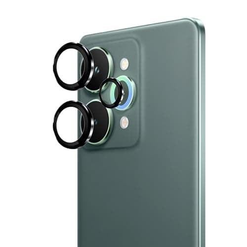 TECH KONNECT Camera lens protector For realme 15 Pro 5G Metal Individual Camera Ring For Realme 15 Pro - Perfect Fit (1 Pack) (Black)