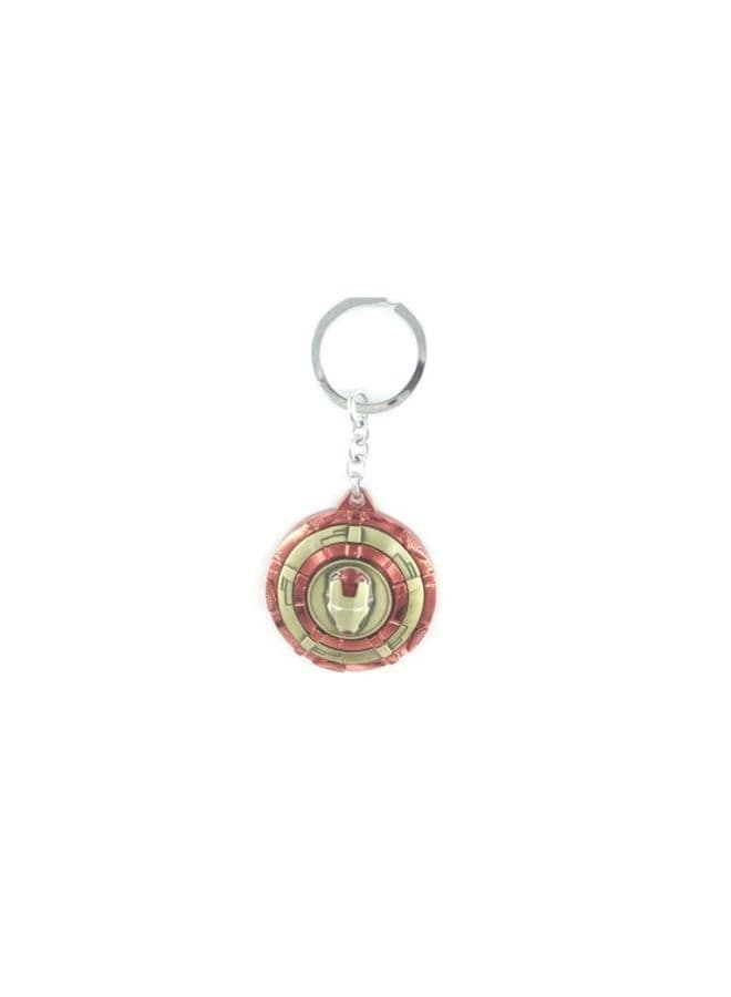 Zinc Ironman Shield Keychain