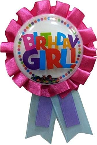 Festiko® 1 Pc Birthday Girl Badge, Badge for Birthday Girl, Birthday Party Props (Black Colour), Party Wearables Badge