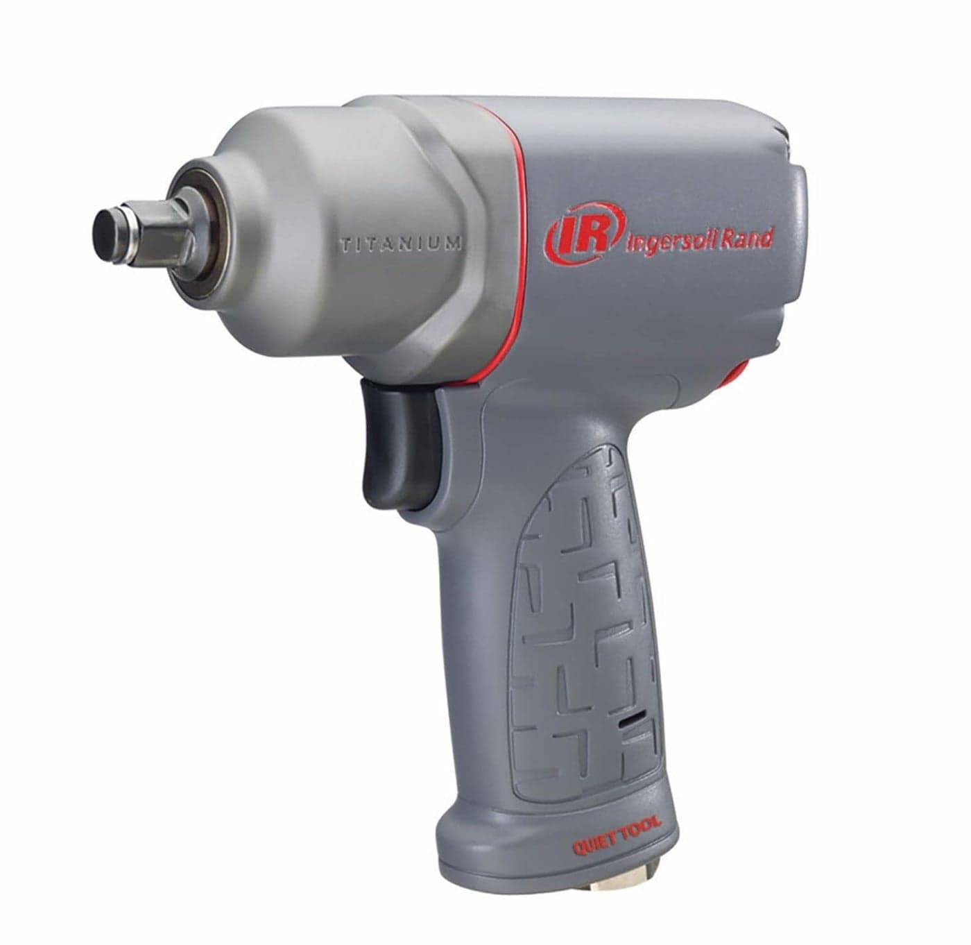 Ingersoll Rand 2125QTiMAX 1/2-inch Quiet Air Impact 330 ft-lbs Max Torque, Maintenance Duty, Pistol Grip, Titanium Hammercase