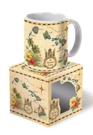Islands of Hawaii 10 oz. Mug (Tan)