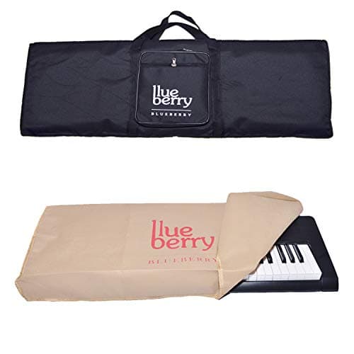 blueberry KB50 Padded Keyboard Bag & Dust Cover Compatible with Yamaha PSR E463 Keyboard(Black)