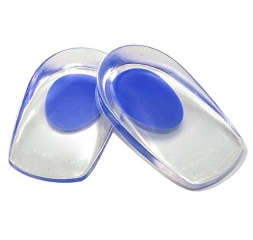 Zollyss 1 Pair Men Women Silicon Gel heel Cushion insoles soles relieve foot pain protectors Spur Support Shoe pad High Heel Inserts Transparent