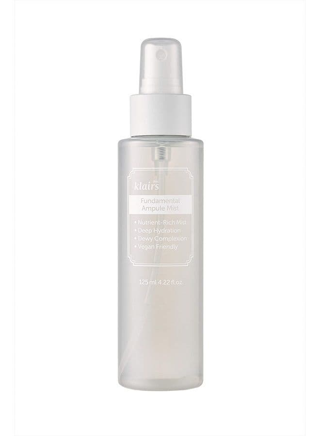 Fundamental Ampule Mist 4.22 Fl Oz, all skin types, ampule in a bottle, face toner spray, composed of green tea water