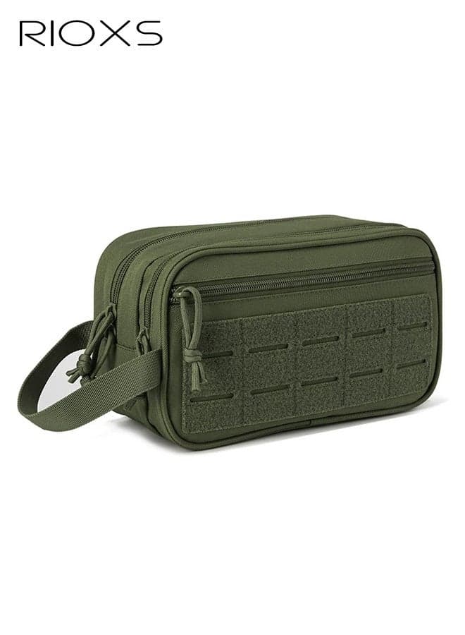 Men's Travel Toiletry Bag, Oxford Waterproof Cosmetic Bag Pouch for Men, Lightweight Hanging Zippered Organizer Case, Travel Cosmetic Case for Toiletries Accessories