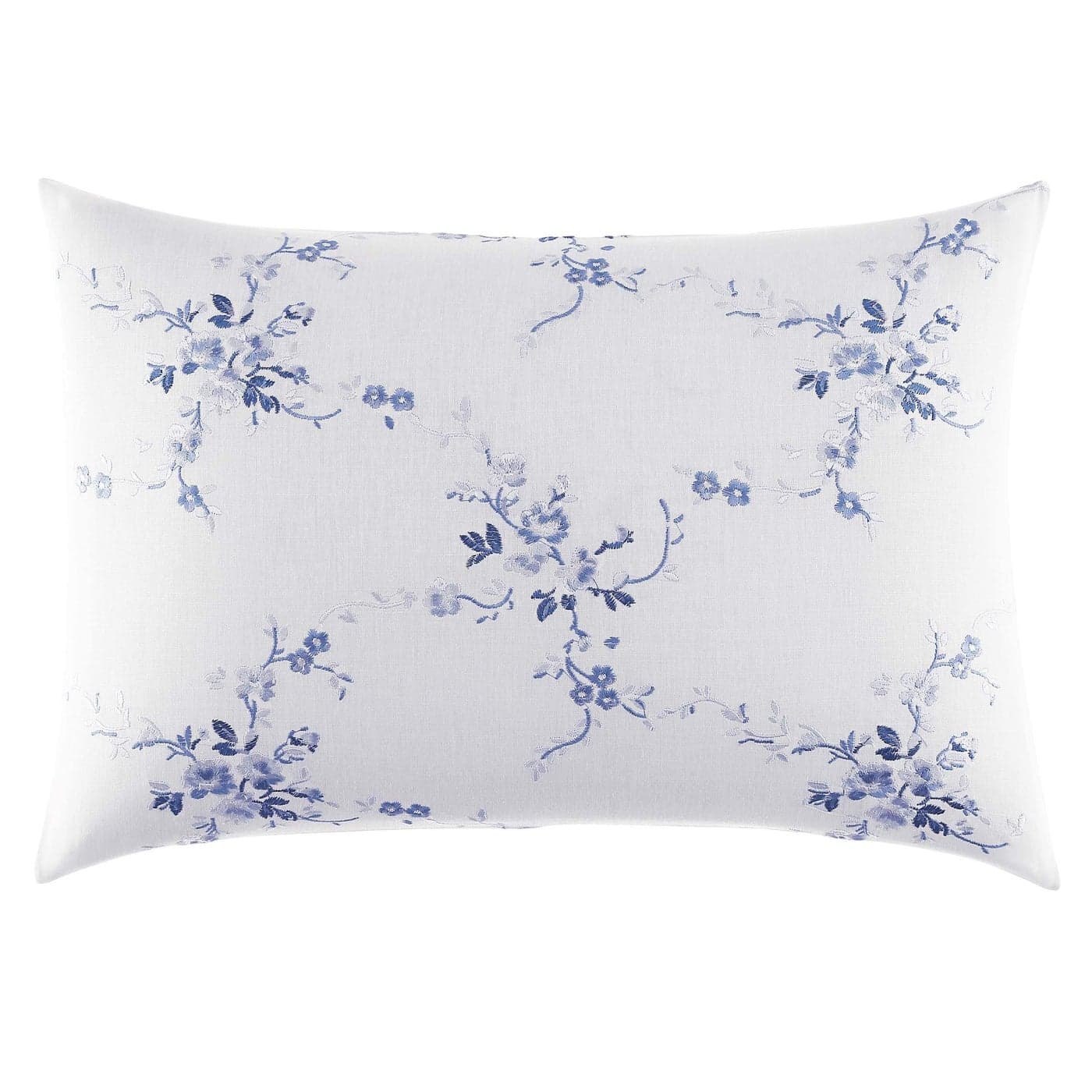 Laura Ashley Throw Pillow Home Decor with Envelope Closure 14 x 20 Charlotte BlueWhite