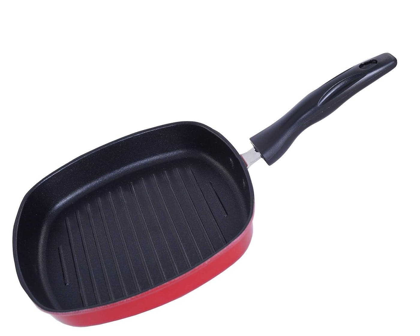 Nirlon Non Stick Aluminium Square Grill Pan 225cm Gas Stove Compatible Only3mm_Clasic_GP225