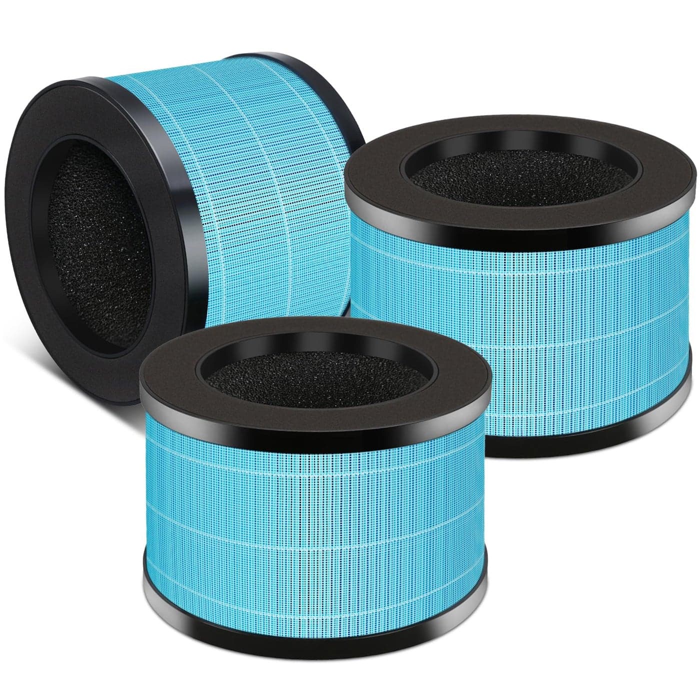 3 Pack MK06 MK01 Filter Replacement Compatible for AROEVE MK01 MK06 MG01JH and for ToLife TZK1 H13 Ture HEPA filter