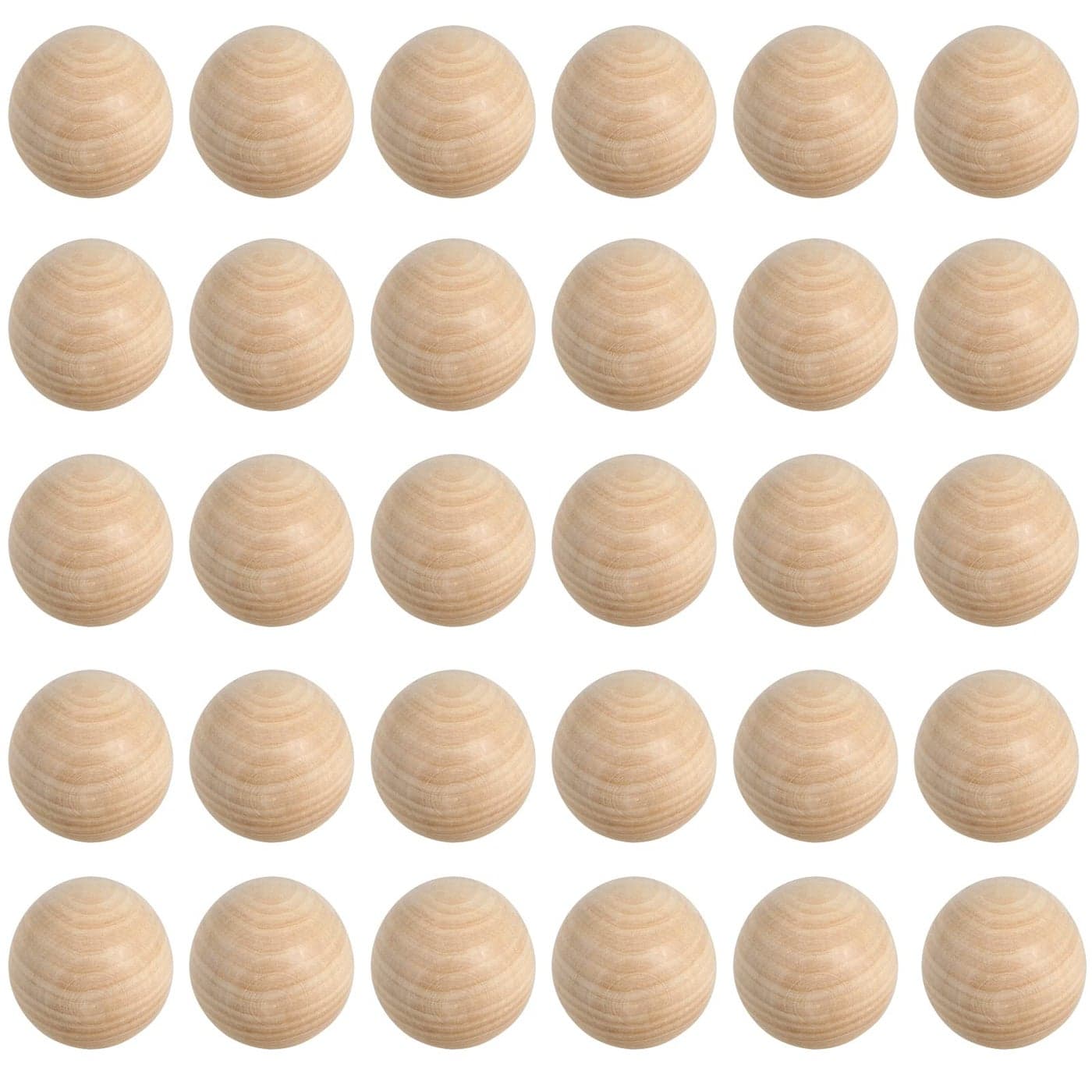 MANCHAP 30 PCS 2 Inch Wooden Ball Unfinished Wood Balls Natural Wood Spheres No Hole for Crafts DIY Projects and Decoration
