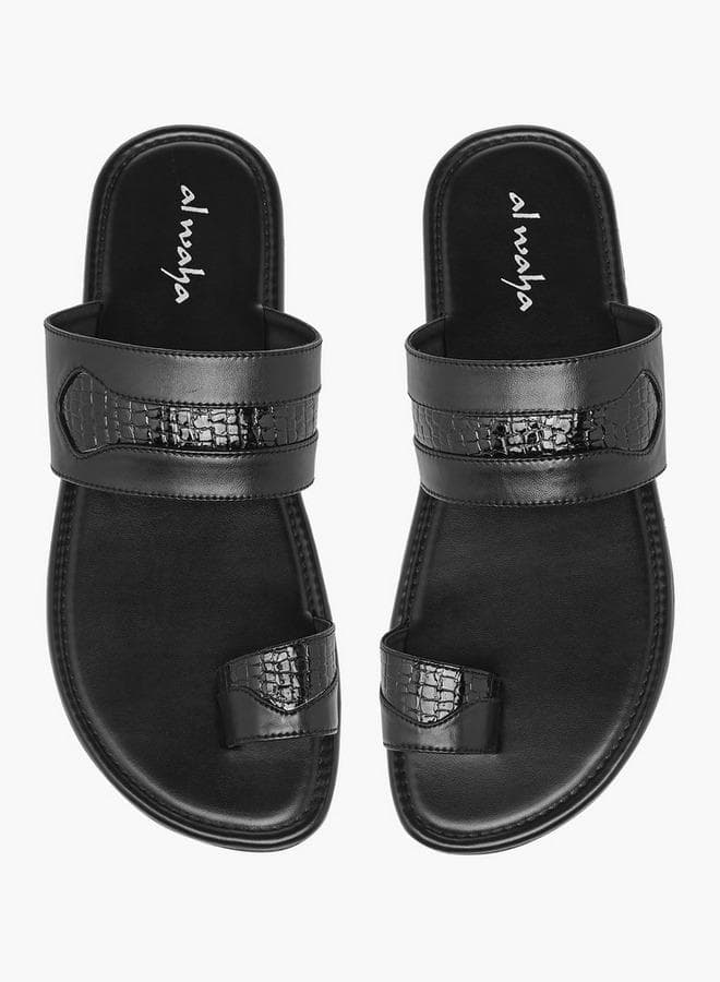 Men Toe Loop Detail Arabic Sandals