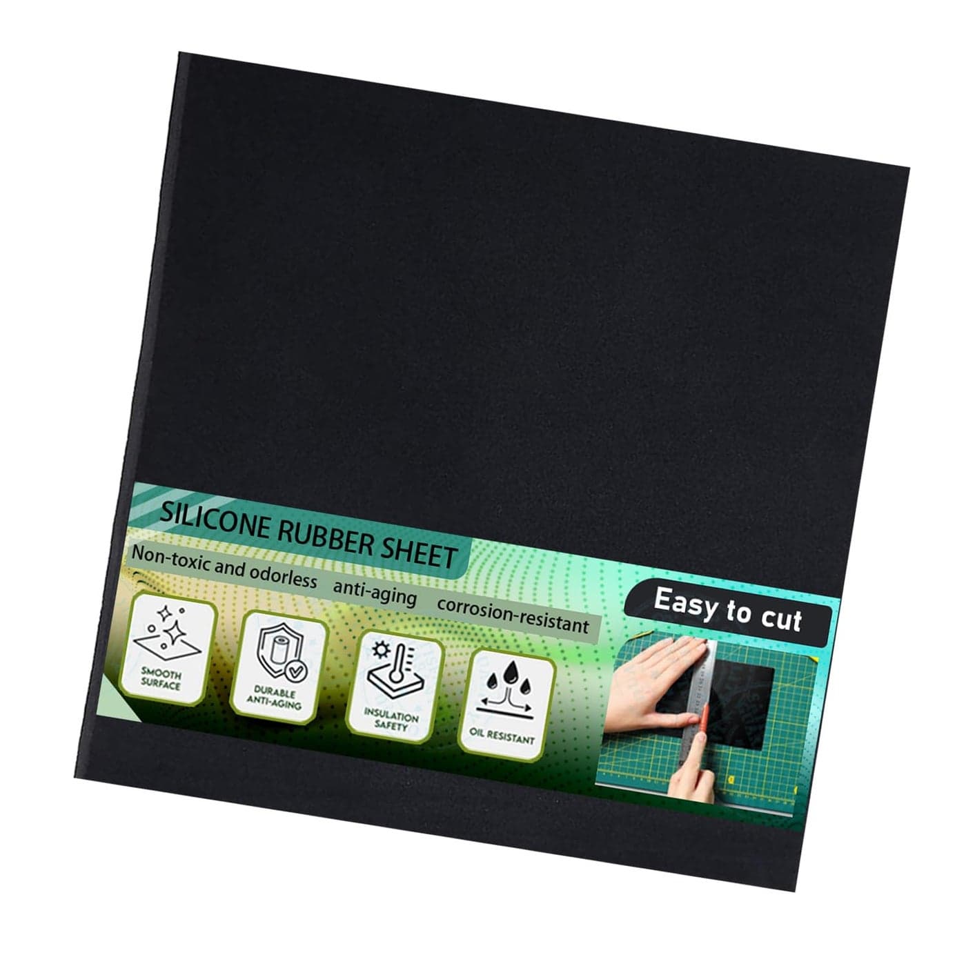 Silicone Rubber SheetHeat Resistant Heavy DutyHardness 55A12 x 12 Inch 125 Inch Thickness for DIY Gaskets Pads Seals Crafts FlooringCushioning of AntiVibration AntiSlip