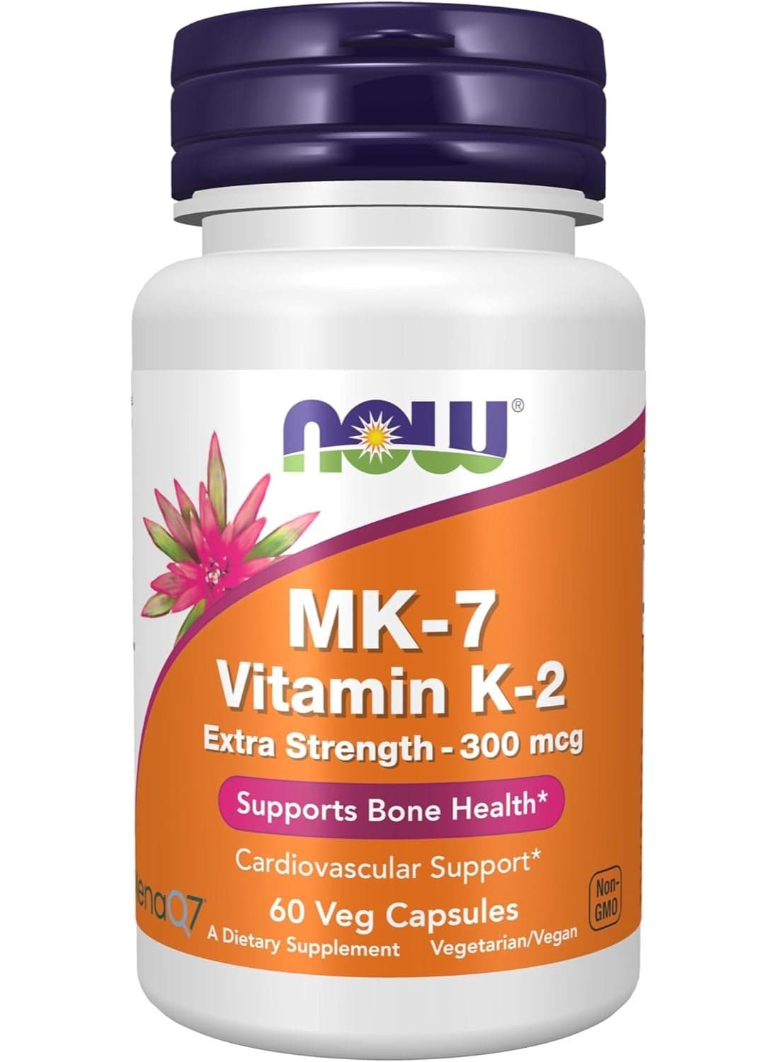 MK-7 Vitamin K-2, Extra Strength, 300 mcg, 60 Veg Capsules