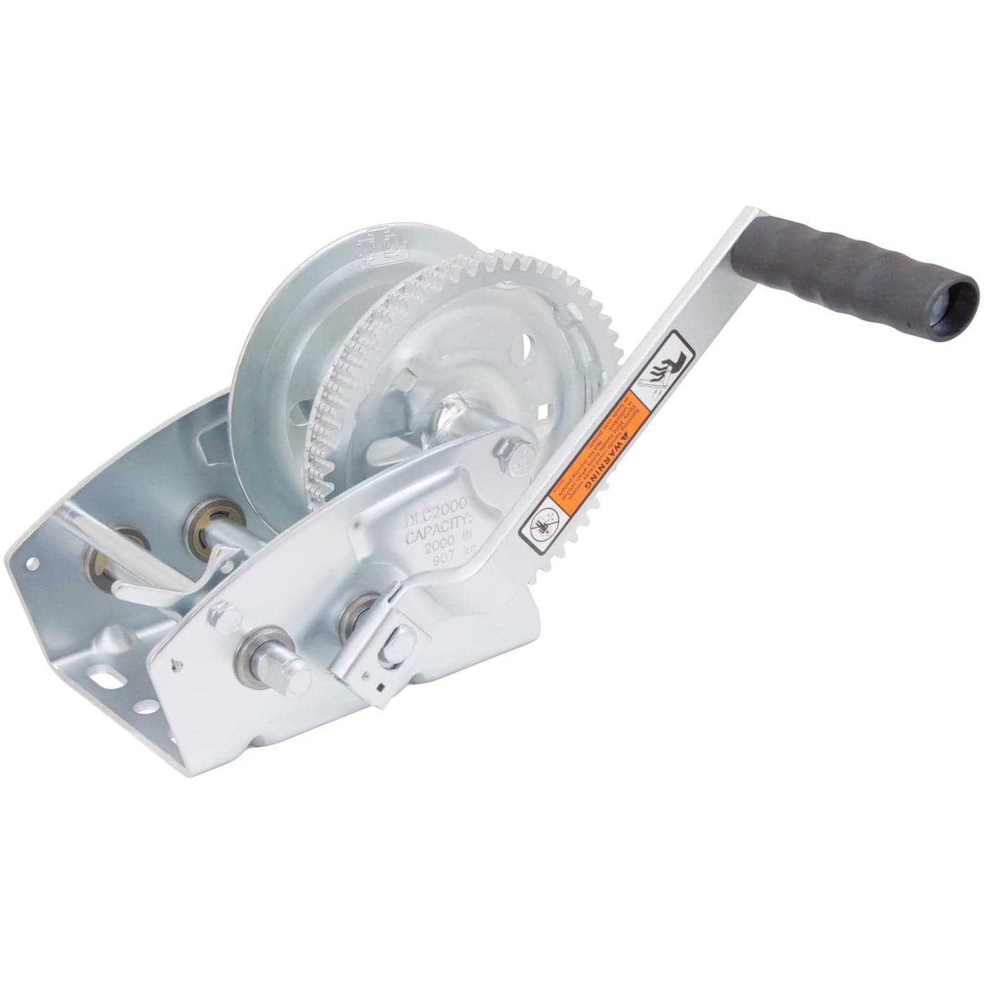 DuttonLainson Company Pulling Winch DL2000 RustResistant Finish for Horizontal Pulling Lifting and Hauling 2000 lb Capacity 2 Speed Plated 1241 Low Gear Ratio Manual Made in USA
