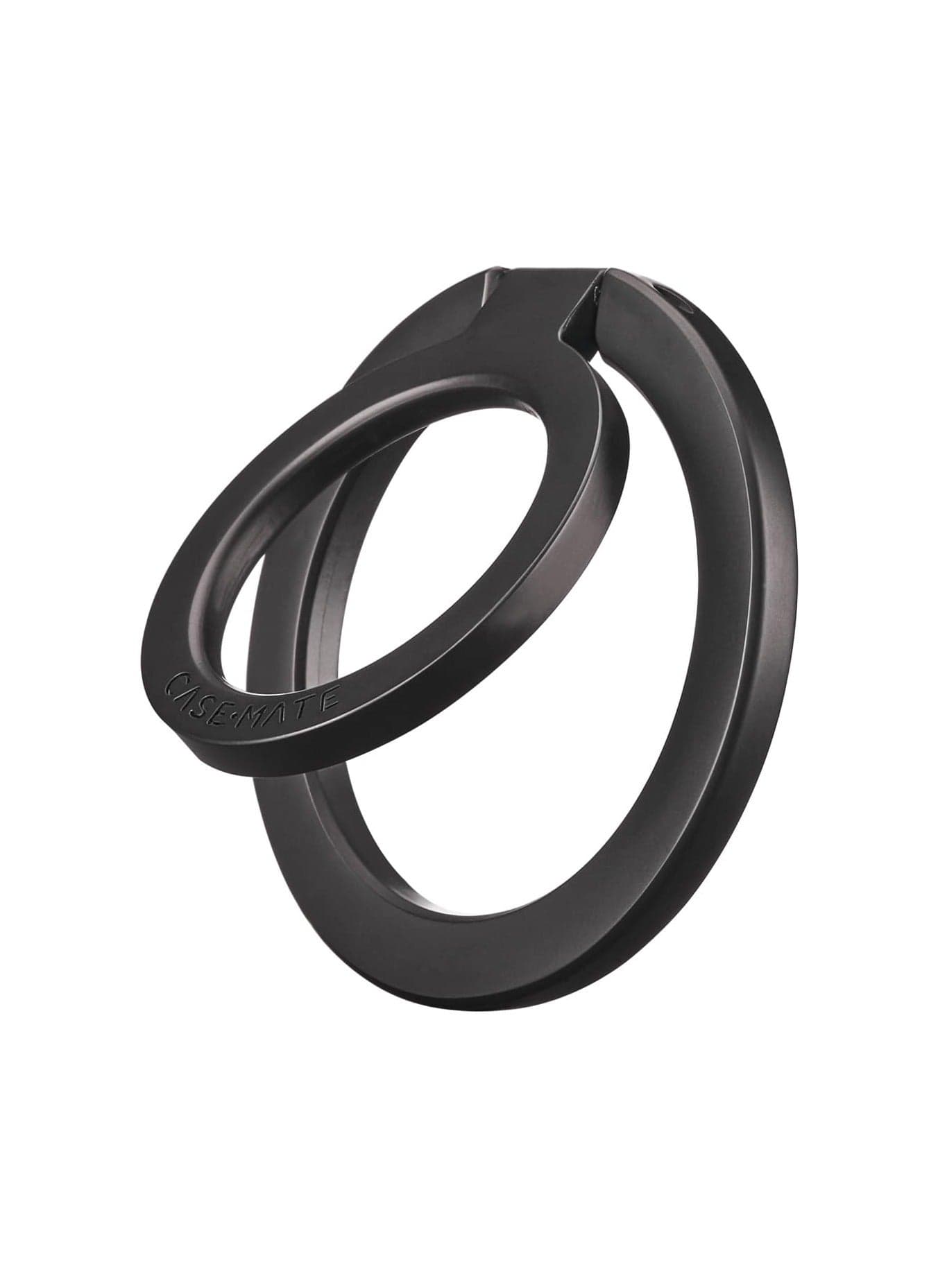 MagSafe Ring Stand - Magnetic Grip Holder, Strong Secured Magnets 3x iPhone Weight, Removable Grip for Apple iPhone 15/14/13/12 Series & MagSafe Cases, Stainless Steel - Black