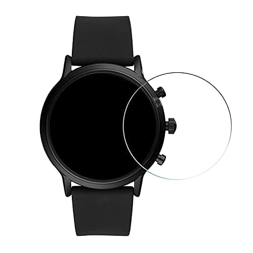 FCS Ultrathin 0.3mm 9H Hardness Anti Shock Edge to Edge Full Screen Coverage Flexible Watch Screen Protector for Fossil Gen 5 HR Julianna (Transparent, 3)