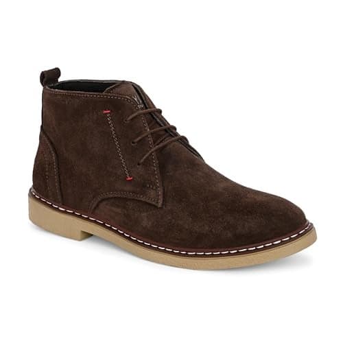 layasa Men's Suede Leather Lace-up Boots_8